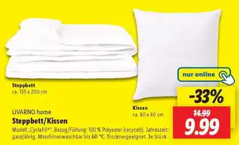 Lidl LIVARNO home Steppbett/Kissen Angebot