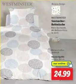 Lidl WESTMINSTER Seersucker-Bettwäsche Angebot