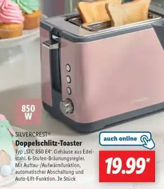 Lidl SILVERCREST Doppelschlitz-Toaster Angebot