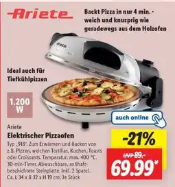 Lidl Ariete Elektrischer Pizzaofen Angebot