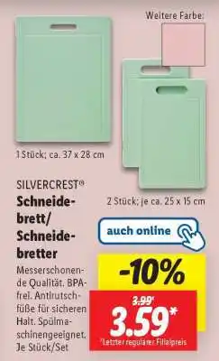 Lidl SILVERCREST Schneidebrett/Schneidebretter Angebot
