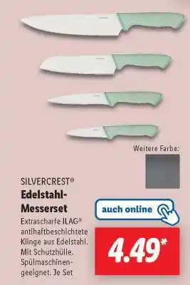 Lidl SILVERCREST Edelstahl-Messerset Angebot