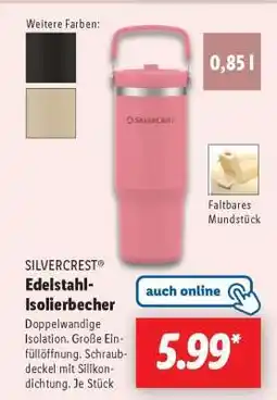 Lidl SILVERCREST Edelstahl-Isolierbecher Angebot
