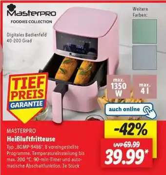 Lidl MasterPRO Heißluftfritteuse Angebot