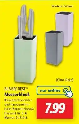 Lidl SILVERCREST Messerblock Angebot