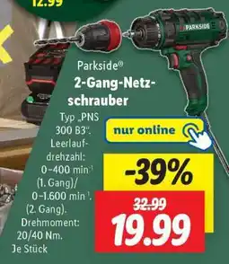 Lidl Parkside 2-Gang-Netzschrauber Angebot