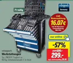 Lidl scheppach Werkstattwagen Angebot