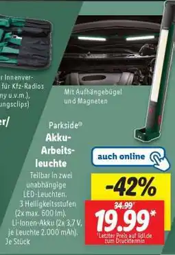 Lidl PARKSIDE Akku-Arbeitsleuchte Angebot