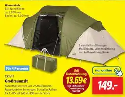 Lidl CRIVIT Großraumzelt Angebot