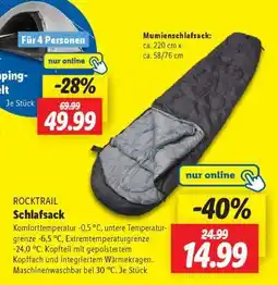 Lidl Rocktrail Schlafsack Angebot