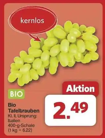 Famila Nord Ost Bio-Tafeltrauben Angebot