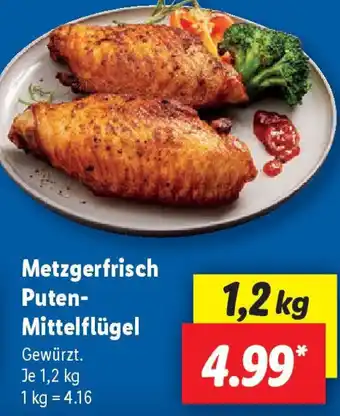 Lidl Metzgerfrisch Puten Mittelflügel Angebot