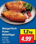 Lidl Metzgerfrisch Puten Mittelflügel Angebot