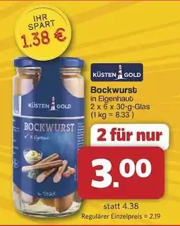 Famila Nord Ost Küsten Gold Bockwurst Angebot