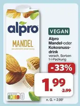 Famila Nord Ost Alpro Mandel- oder Kokosnussdrink Angebot