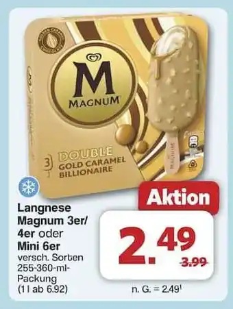 Famila Nord Ost Langnese Magnum 3er/4er oder Mini 6er Angebot