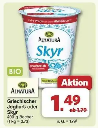 Famila Nord Ost Alnatura Skyr Angebot