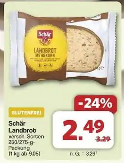 Famila Nord Ost Schär Landbrot Angebot