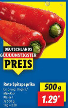 Lidl Rote Spitzpaprika Angebot