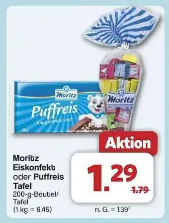 Famila Nord Ost Moritz Eiskonfekt oder Puffreis Tafel Angebot