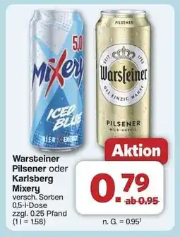 Famila Nord Ost Warsteiner Pilsener oder Karlsberg Mixery Angebot