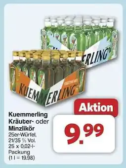 Famila Nord Ost Kuemmerling Kräuter- oder Minzlikör Angebot