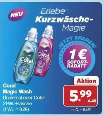 Famila Nord Ost CORAL Magic Wash Angebot