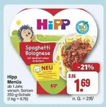 Famila Nord Ost Hipp Menüs Angebot