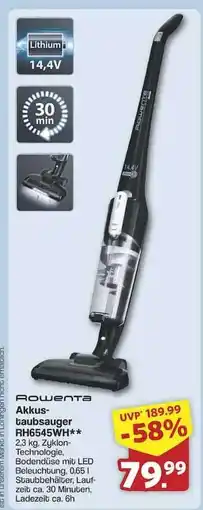 Famila Nord Ost Rowenta Akkusauger RH6545WH Angebot