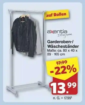 Famila Nord Ost axentia Garderoben-/Wäscheständer Angebot