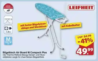 Famila Nord Ost LEIFHEIT Bügeltisch Air Board M Compact Plus Angebot