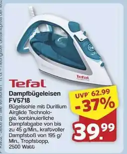 Famila Nord Ost Tefal Dampfbügeleisen FV5718 Angebot
