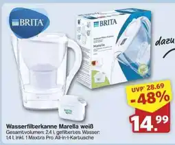 Famila Nord Ost Wasserfilterkanne Marella weiß Angebot