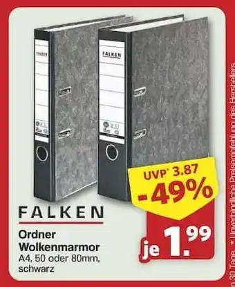 Famila Nord Ost FALKEN Ordner Wolkenmarmor Angebot