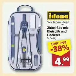 Famila Nord Ost Zirkel-Set mit Bleistift und Radierer Angebot