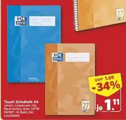 Famila Nord Ost Touch Schulheft A4 Angebot