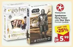 Famila Nord Ost Spielkarten Harry Potter oder Star Wars Angebot