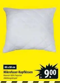 Famila Nord Ost Mikrofaser-Kopfkissen Angebot
