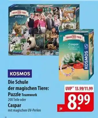 Famila Nord Ost Die Schule der magischen Tiere: Puzzle Teamwork oder Caspar Angebot