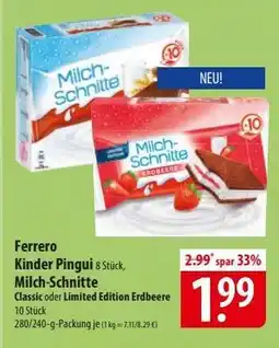 Famila Nord Ost Ferrero Kinder Pingui, Milch-Schnitte Angebot
