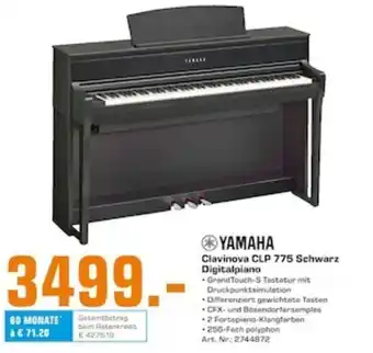 Saturn Yamaha Clasinova CLP 775 Schwarz Digitalpiano Angebot