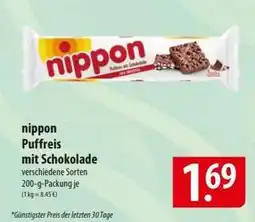 Famila Nord Ost nippon Puffreis mit Schokolade Angebot