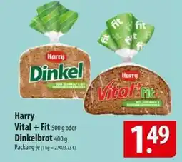 Famila Nord Ost Harry Vital+ fit oder Dinkelbrot Angebot