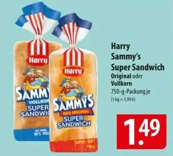 Famila Nord Ost HARRY Sammy's Super- Sandwich Angebot