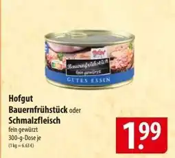 Famila Nord Ost Hofgut Bauernfrühstück oder Schmalzfleisch Angebot