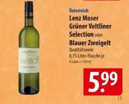 Famila Nord Ost Lenz Moser Grüner Veltliner Selection oder Blauer Zweigelt Angebot