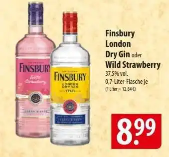 Famila Nord Ost Finsbury London Dry Gin oder Wild Strawberry Angebot