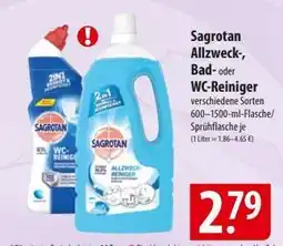 Famila Nord Ost Sagrotan Allzweck-, Bad- oder WC-Reiniger Angebot