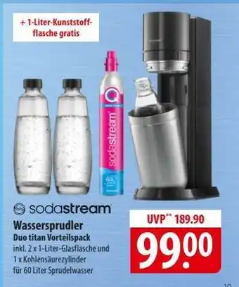 Famila Nord Ost SodaStream Wassersprudler Duo titan Vorteilspack Angebot
