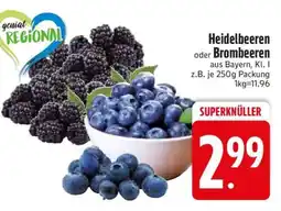 Edeka Heidelbeeren oder Brombeeren Angebot